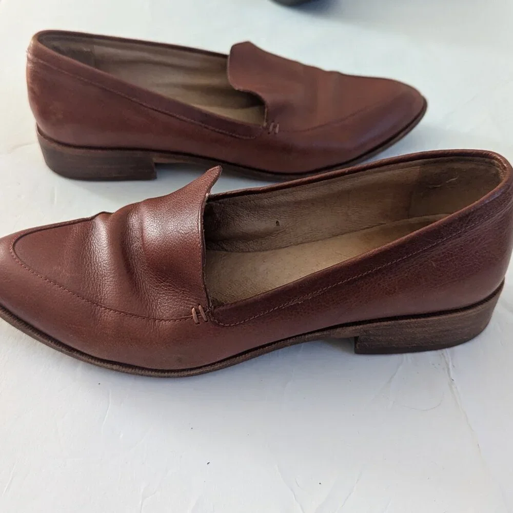 Madewell The Frances Loafer‎ Brown Slip On Boat Shoe Preppy Academia Normcore